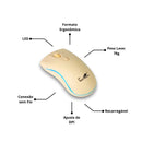 Kit Teclado e Mouse Sem Fio – 2.4GHz com Receptor Nano USB