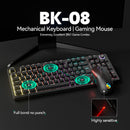Kit Gamer Teclado Mecânico + Mouse RGB BK-08