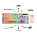 Kit Teclado e Mouse Sem Fio – 2.4GHz com Receptor Nano USB