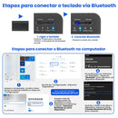 Kit Teclado E Mouse Bluetooth