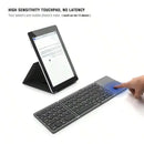 Teclado Bluetooth Dobrável Mini com Touchpad