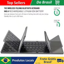 Teclado Bluetooth Dobrável Mini com Touchpad